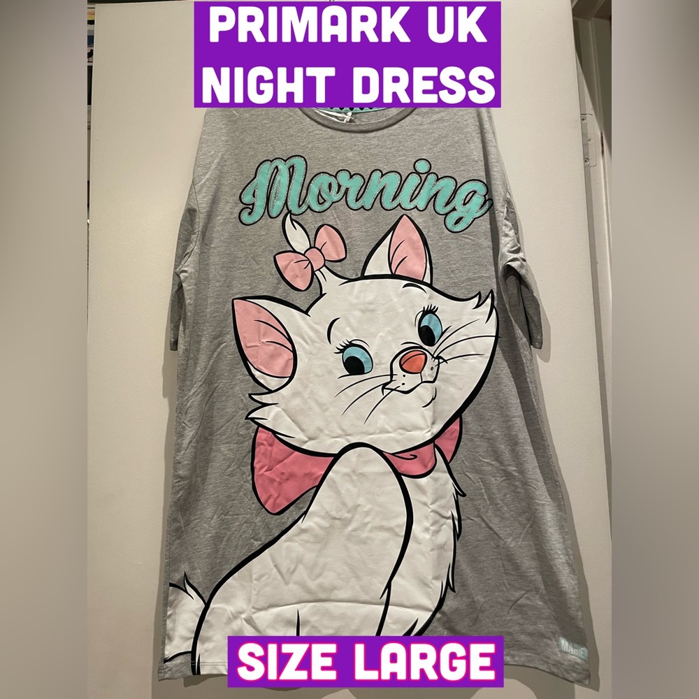 UK PRIMARK ARISTOCATS DISNEY NIGHT DRESS
